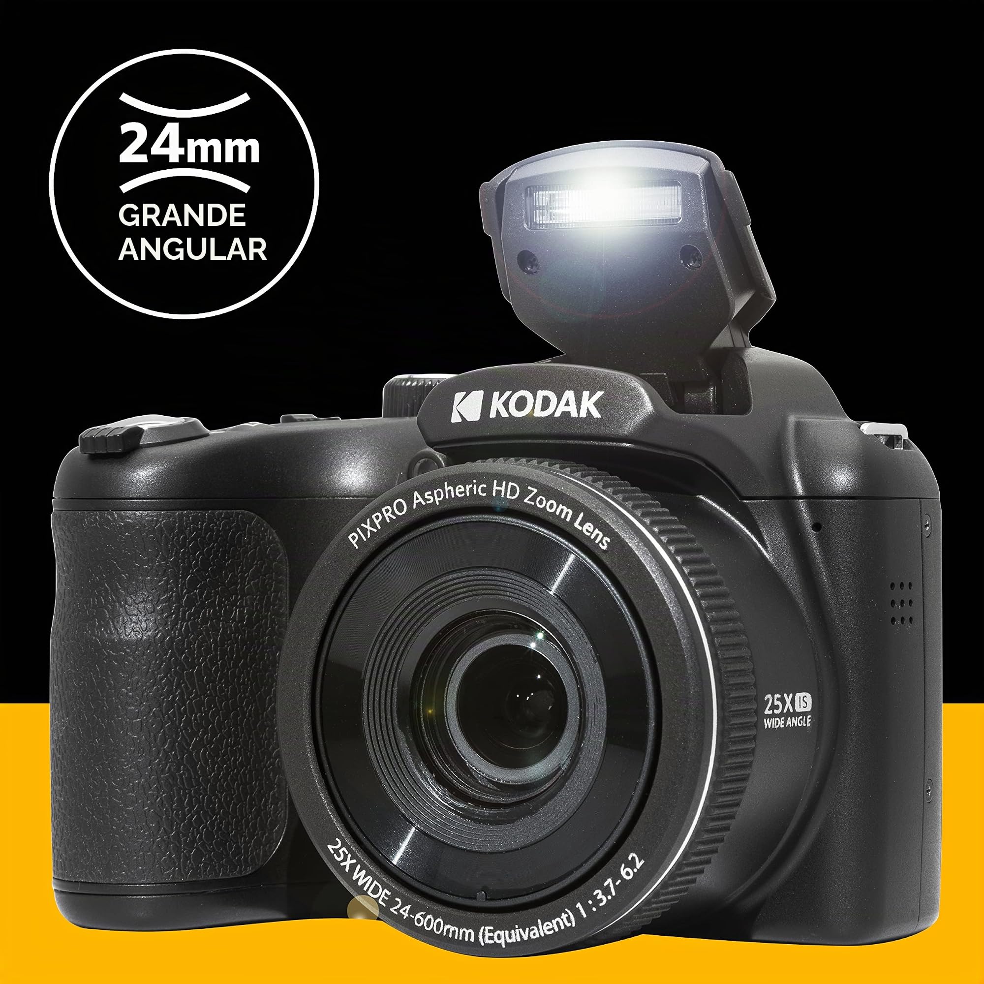 KODAK PIXPRO AZ255-BK Câmera digital de 16 MP, zoom óptico de 25 x